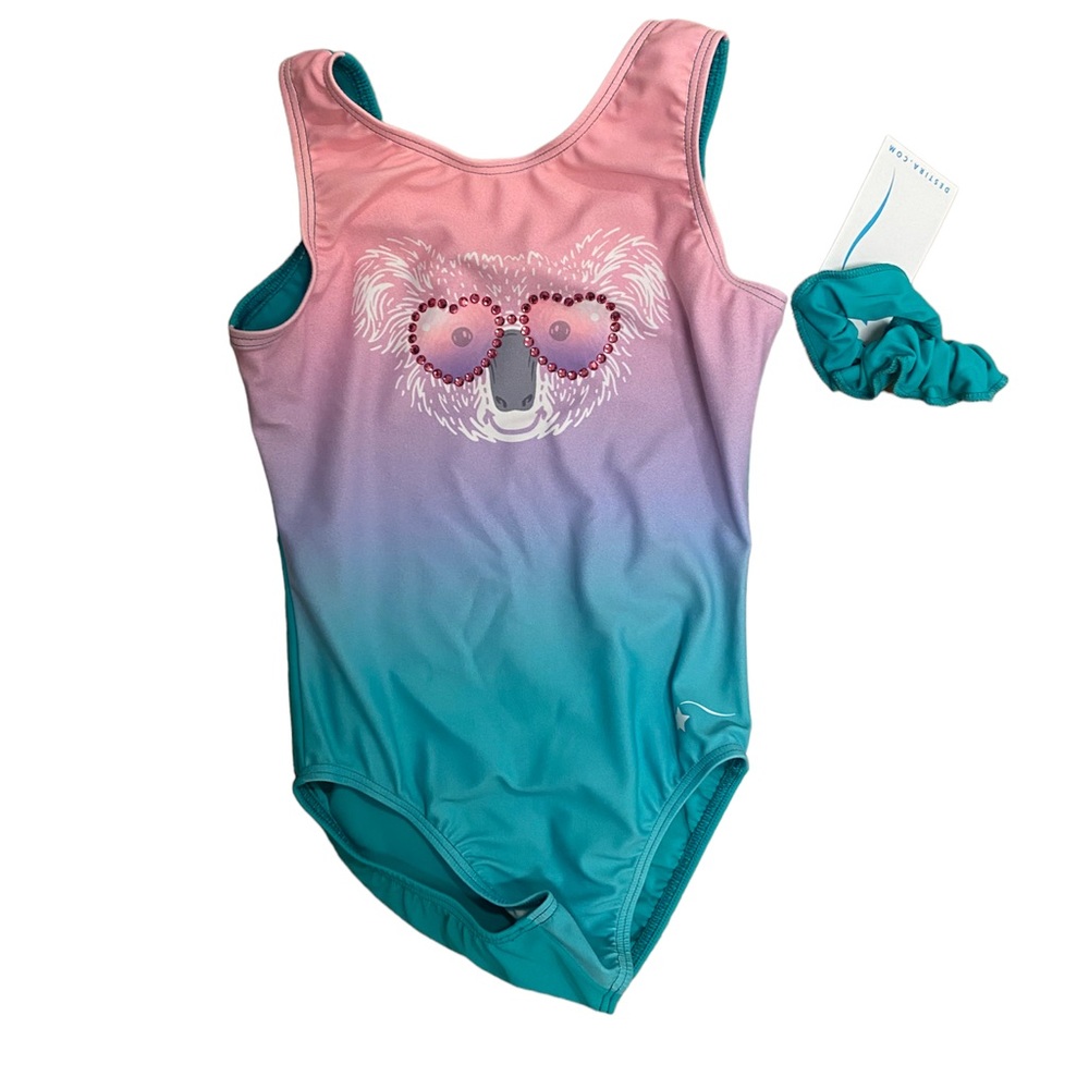NWT Girls Destira Koala Cutie Gymnastics Leotard